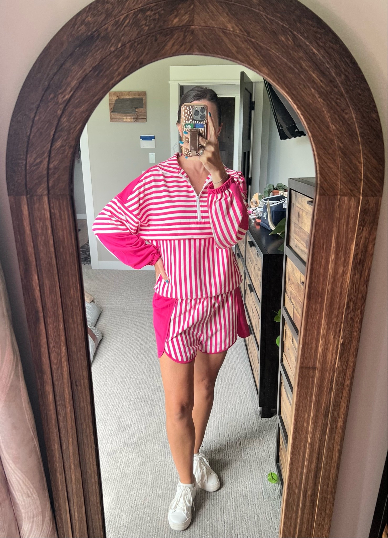 The cutest pink zip up and matching shorts. 

#matchingset #pink #outfit #comfy #pinklily

#LTKOver40 #LTKootd #LTKPetite