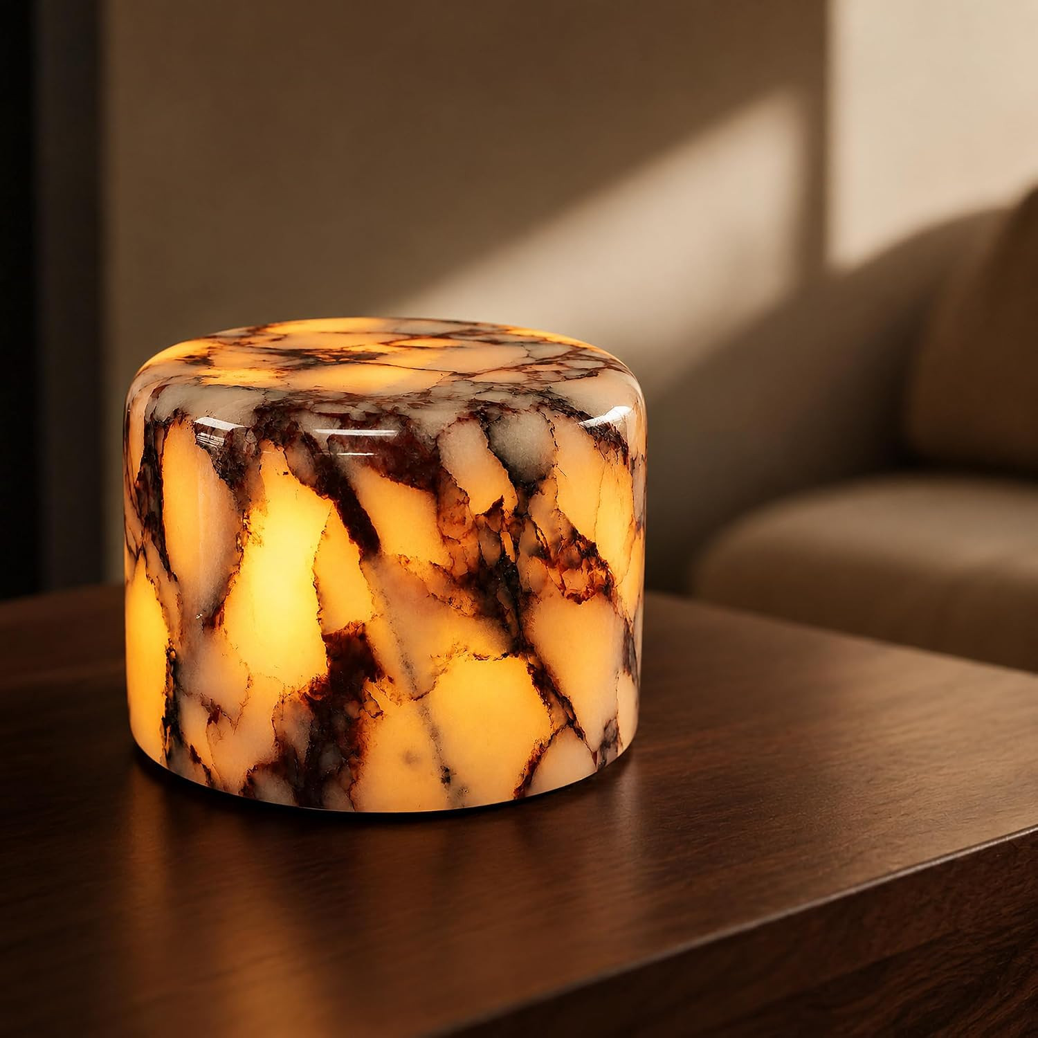 Natural Marble Cordless Touch Dimmable Table Lamp Night Light | Amazon (US)