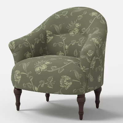 Aubrey Printer's Accent Chair in Euphemie Floral Sage - Threshold™ designed with Studio McGee | Target