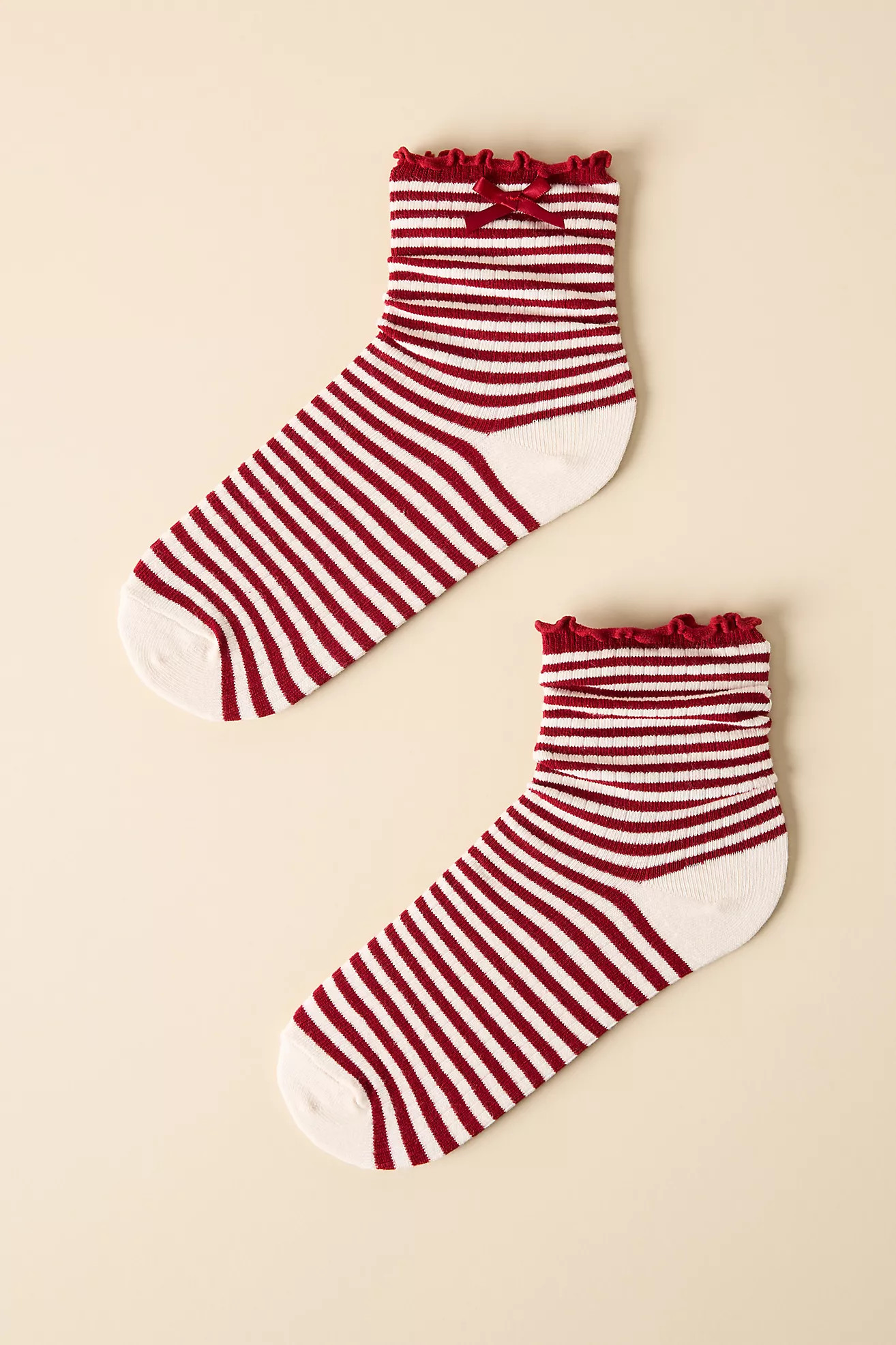 Striped Bow Socks | Anthropologie (US)