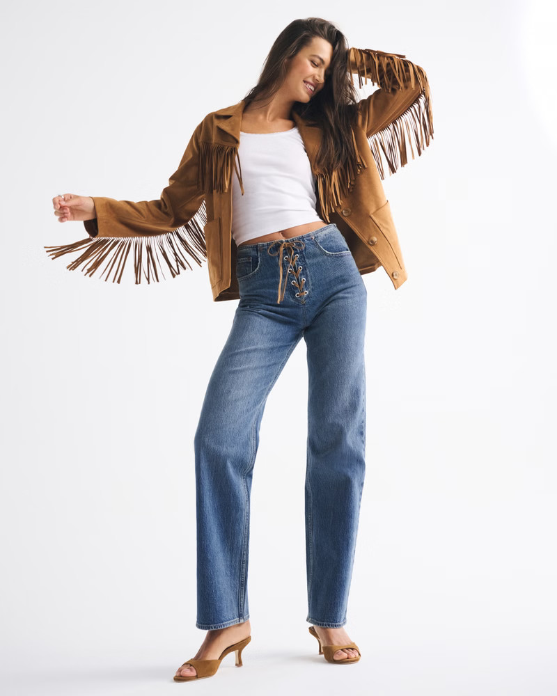 Women's High Rise 90s Relaxed Jean | Women's Bottoms | Abercrombie.com | Abercrombie & Fitch (US)