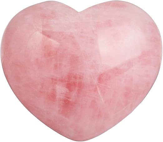 Rockcloud Healing Crystal Natural Rose Quartz Heart Love Carved Palm Worry Stone Chakra Reiki Bal... | Amazon (US)
