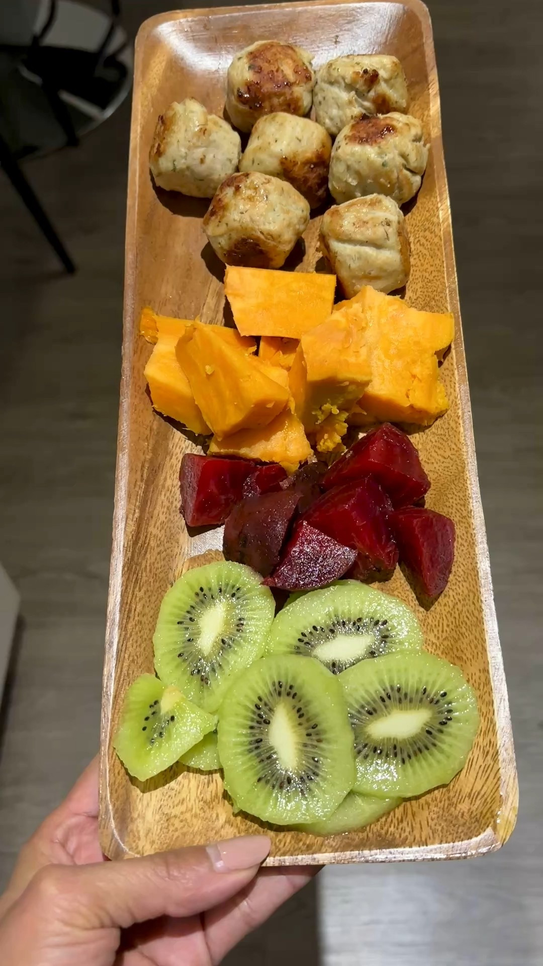 Dinner plate doesn’t have to be a round plate all the time. This beautiful wooden tray makes a beautiful finger food type of dinner plate.

#LTKHome #LTKFindsUnder50