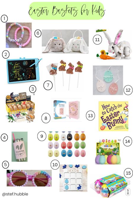 Easter Basket Stuffer Ideas 🐰 There are even more ideas + deets on the blog! stefhubble.com 