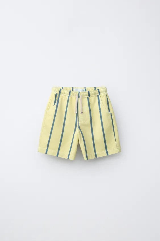 FLUID STRIPED SHORTS | Zara US