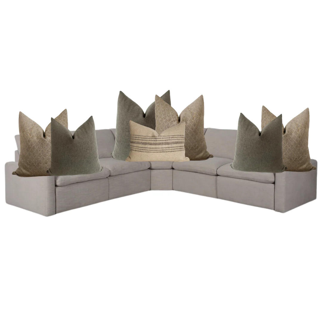 Sectional Pillow Combo \u2018Organic\u2019 | Hackner Home (US)