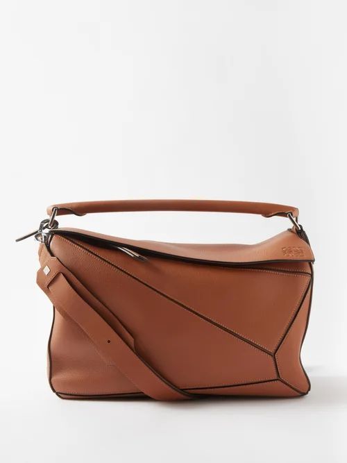 Loewe - Puzzle Large Grained-leather Shoulder Bag - Mens - Tan | Matches (UK)