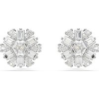 Idyllia Silver Coloured Cubic Zirconia Snowflake Stud Earrings | Goldsmiths