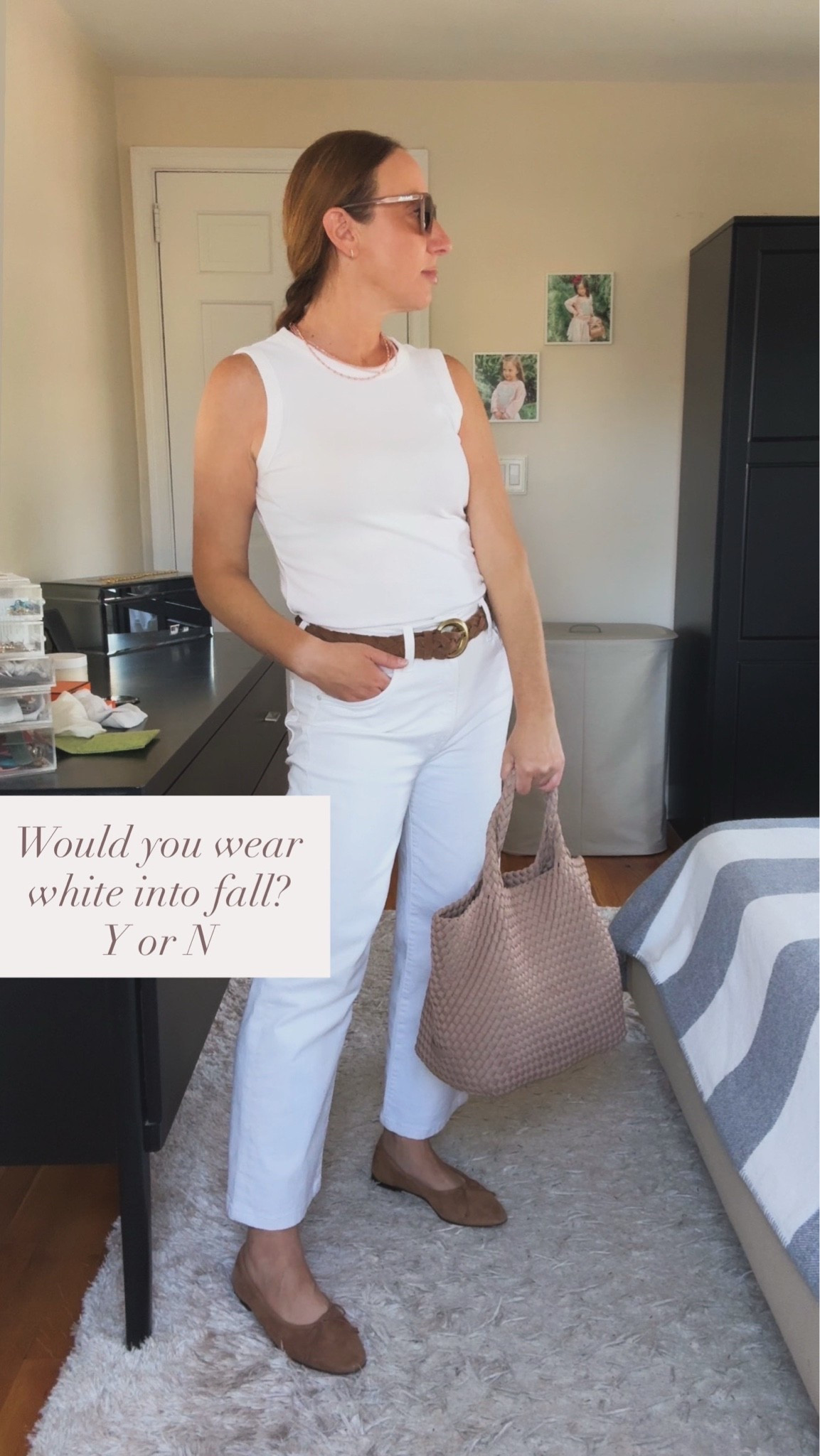 Does anyone else ignore the white after Labor Day rule?? Here I am pairing white with cognac color accessories and shoes. Love this combo!

#LTKootd #LTKgrwm
