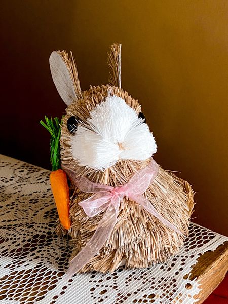Easter sitting bunny with carrot // Walmart Find // Home Decor // Easter 

#LTKhome