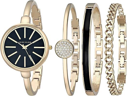 Anne Klein Women's Bangle Watch and Bracelet Set, AK/1470 | Amazon (US)
