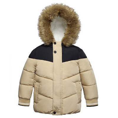 Rokka&Rolla Toddler Boys' Fleece Lined Winter Coat Kids' Jacket-Khaki, size 4T | Target
