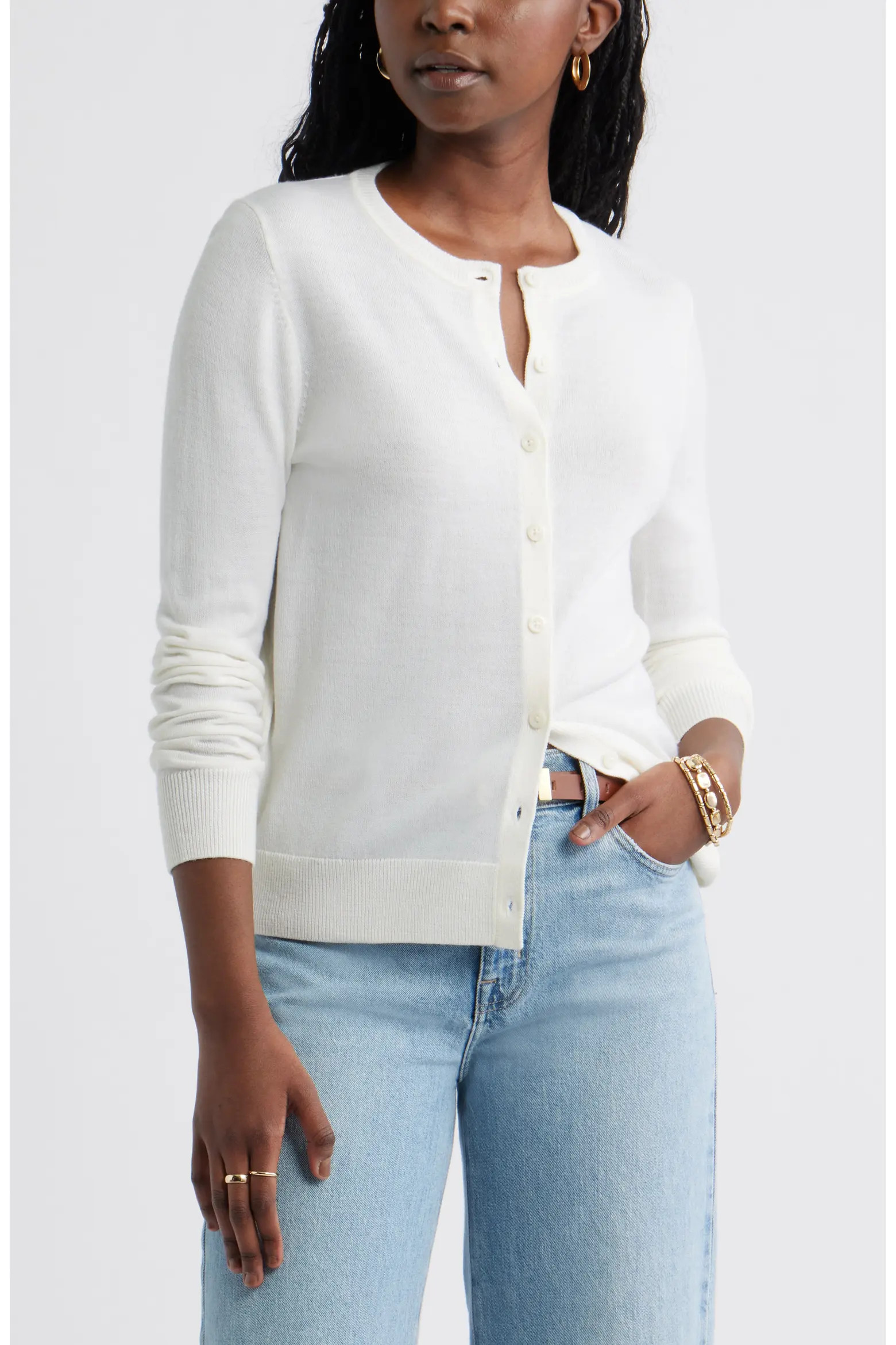 Merino Wool Blend Cardigan (Women) | Nordstrom | Nordstrom