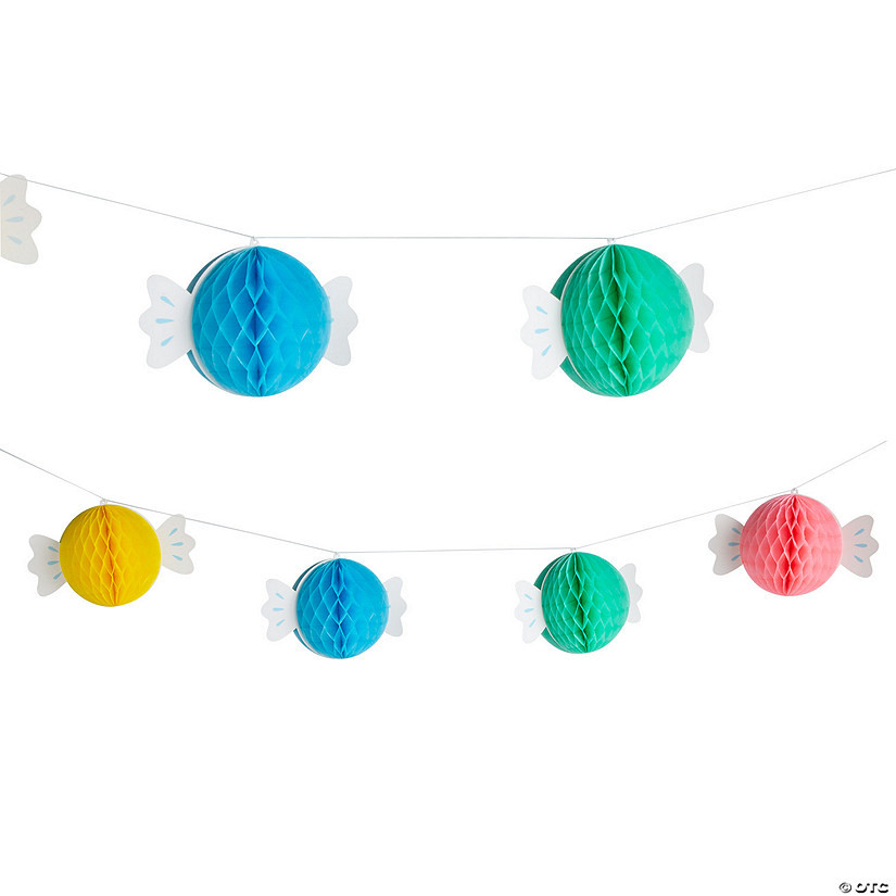 Candy World Party Honeycomb Garland | Oriental Trading Company