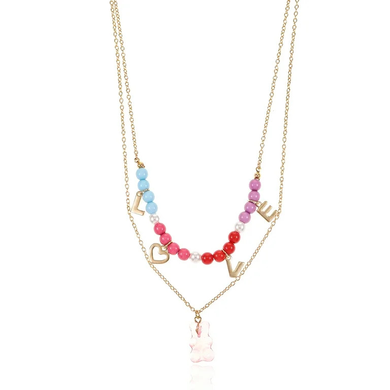 Way to Celebrate Valentine's Day Love Necklaces, 2 Piece | Walmart (US)