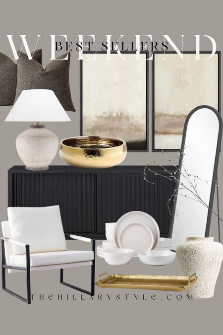 Weekend Best Sellers: Home

Modern Console, Accent Chair, Arch Floor Mirror, Dish Set, Ceramic Vase, Gold Tray, Lamp, Throw Pillows.

#LTKSeasonal #LTKhome #LTKstyletip