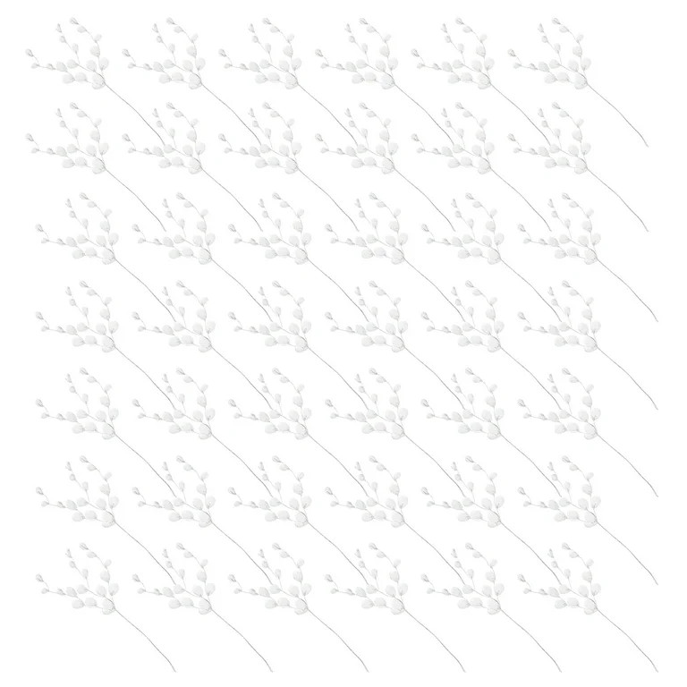 Frcolor Flower Stem Artificial Crystal Bouquet Bouquet Stick Branch Fake Pearl Berry Bead Drop Br... | Walmart (US)