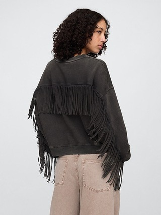 Oversized Western Crewneck Sweatshirt | Gap Factory