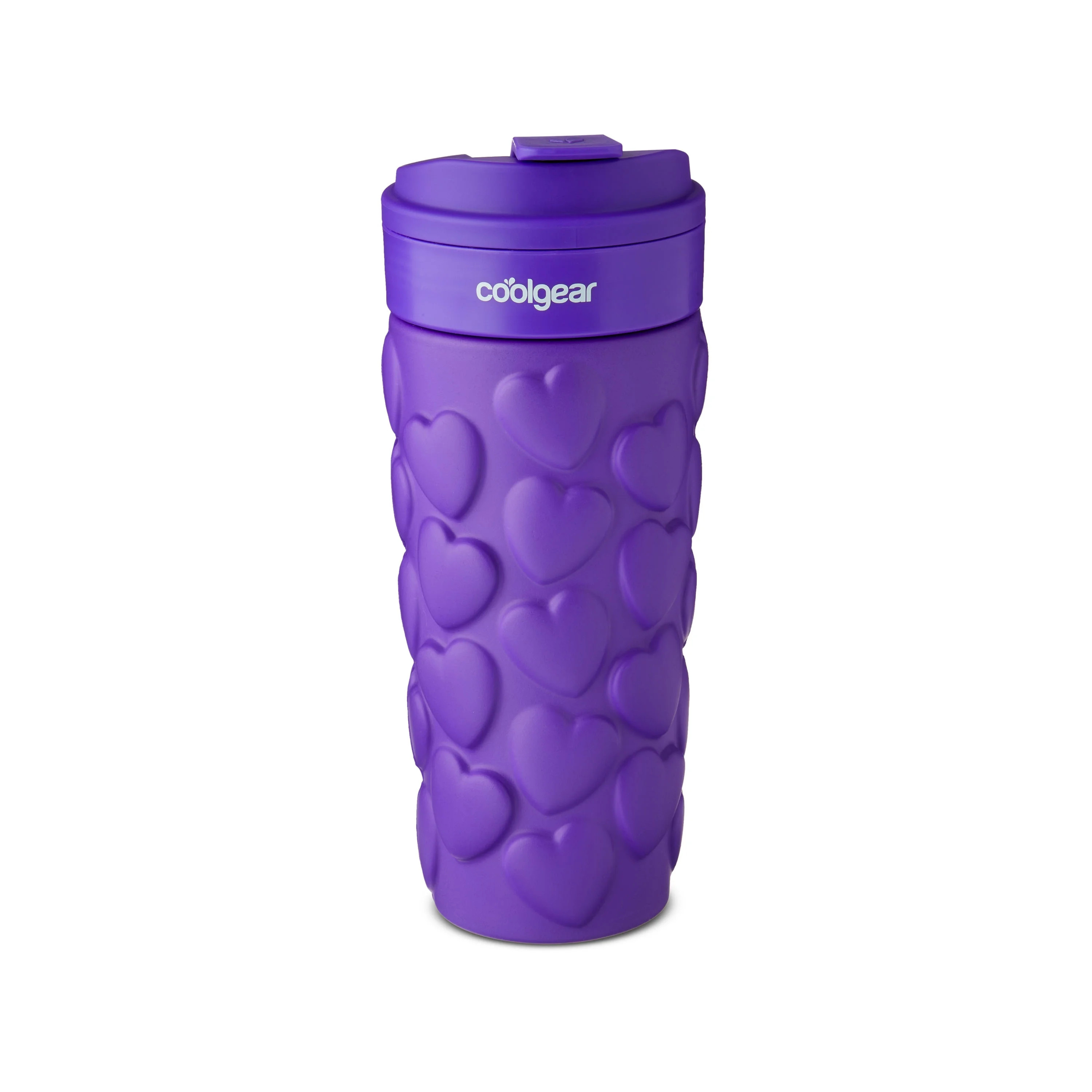 Way To Celebrate 20 Fluid Ounce Heart Sleeve Coffee Tumbler - Purple | Walmart (US)