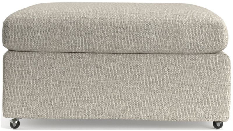 Lounge Deep Ottoman with Casters 32" + Reviews | Crate & Barrel | Crate & Barrel