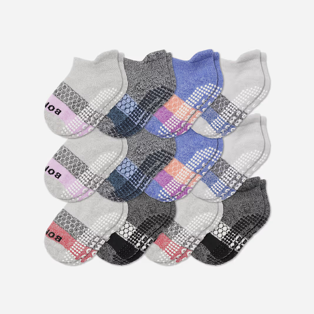 Toddler Tri-Block Gripper Ankle Sock 12-Pack | Bombas