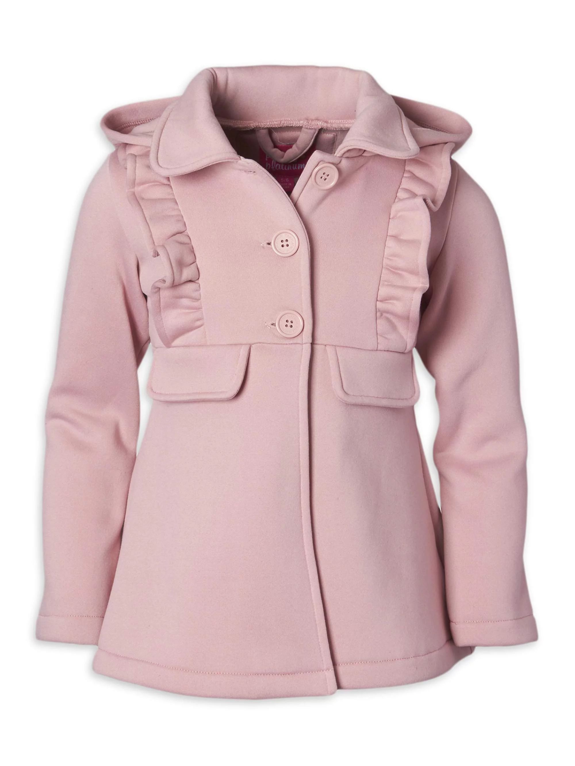 Pink Platinum Baby Toddler Girl Fleece Ruffle Jacket | Walmart (US)
