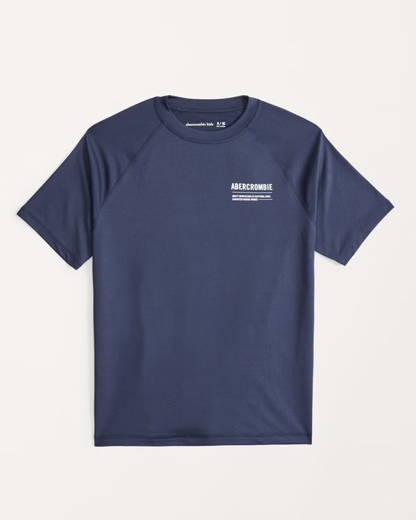 boys short-sleeve logo rashguard | boys swimwear | Abercrombie.com | Abercrombie & Fitch (US)