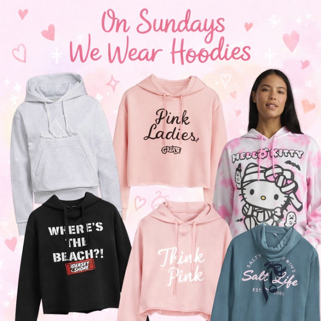Obsessed with a cozy Sunday moment ☁️💗 From sporty classics to girly graphics and beachy vibes, these hoodies are perfect for lounging, coffee runs, or cute casual fits. Comfy, cute, and totally Sunday-approved ✨

#SundayStyle #SundayVibes #HoodieSeason #GraphicHoodie #CasualChic #CozyOutfits #WeekendWear #LTKStyle #WomenOwnedStyle #ComfyAndCute


#LTKActive #LTKU #LTKselfcare
