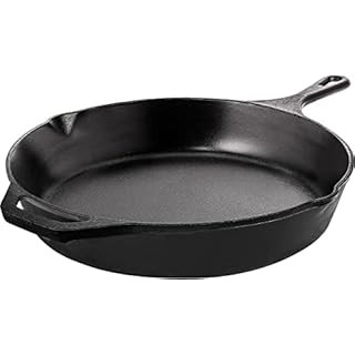 Lodge 15 Inch Cast Iron Pre-Seasoned Skillet – Signature Teardrop Handle - Use in the Oven, on ... | Amazon (US)