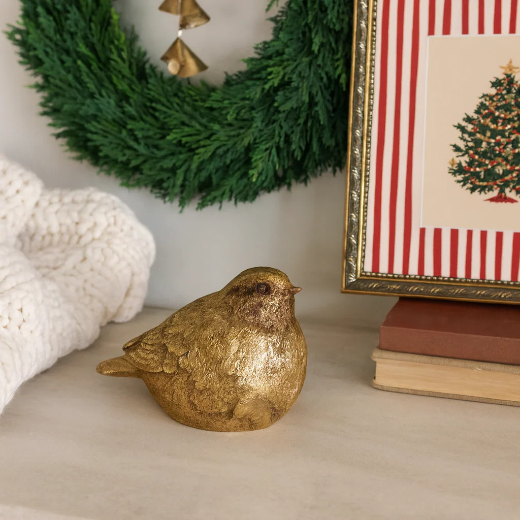 Gold Resin Bird | Eco Chic Home