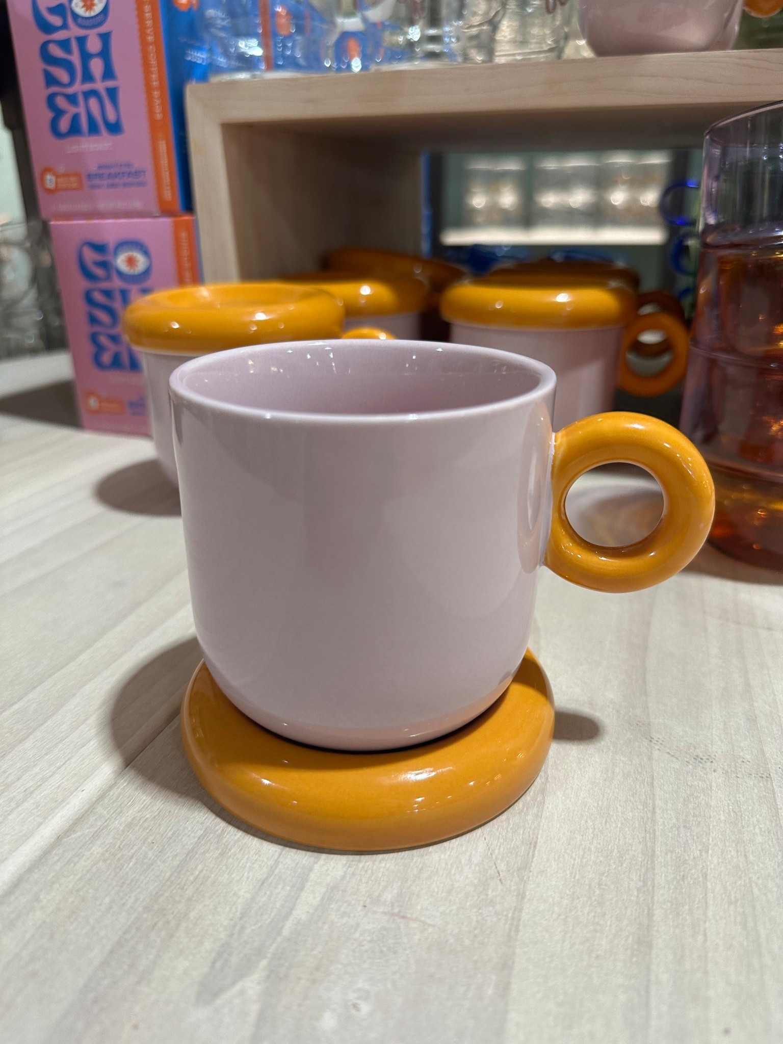 Love this hand painted mug/matching coaster! Only $18, so aesthetic & adorable! Comes in other colors too! It is dishwasher safe!

#LTKHome