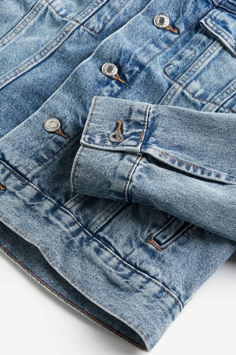 Short Denim Jacket - Denim blue - Ladies | H&M US | H&M (US)