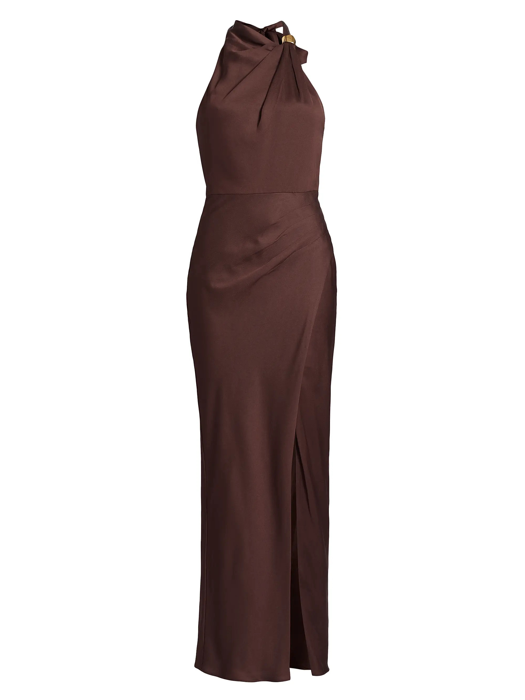 Galilea Embellished Draped Halter Gown | Saks Fifth Avenue