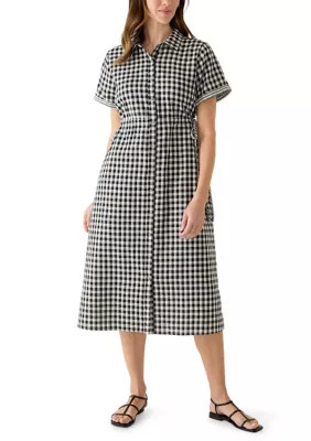 Women's Cinched Waist Midi Shirtdress | Belk