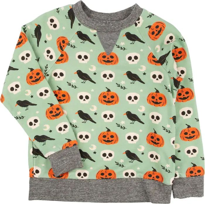 Miki Miette Kids' Ziggy Halloween Print Cotton Sweatshirt | Nordstrom | Nordstrom