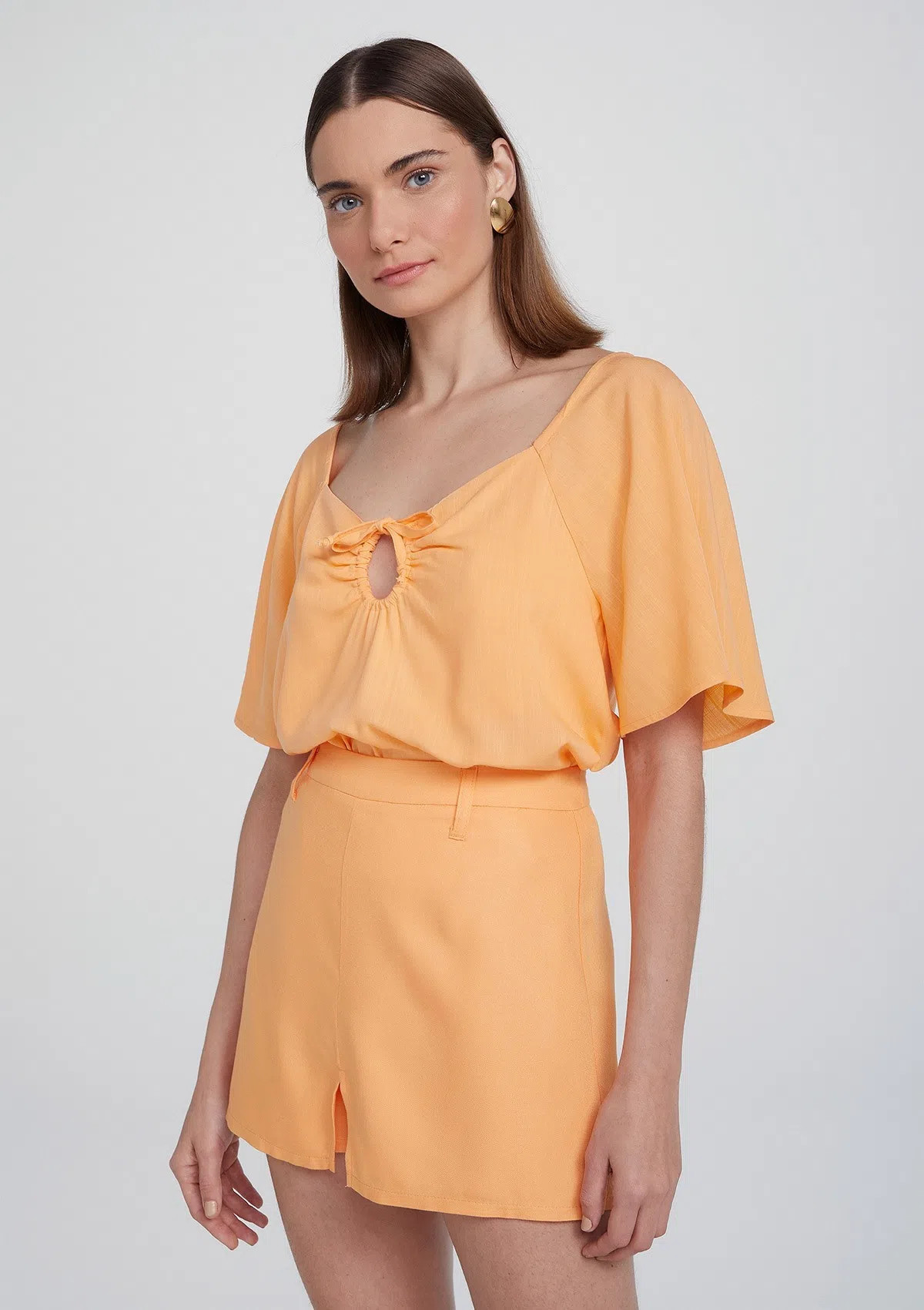 Shorts Saia Feminino Evasê Cintura Alta - Hering Store | Hering (BR)