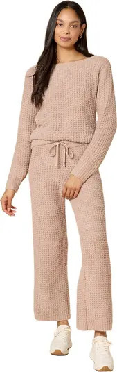 Waffle Marshmallow Boat Neck Lounge Set | Nordstrom