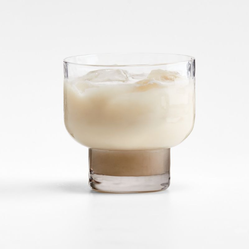 Kuruwa 12-Oz. Clear and Grey Hammered Glass Double Old-Fashioned Glass by Eric Adjepong + Reviews... | Crate & Barrel