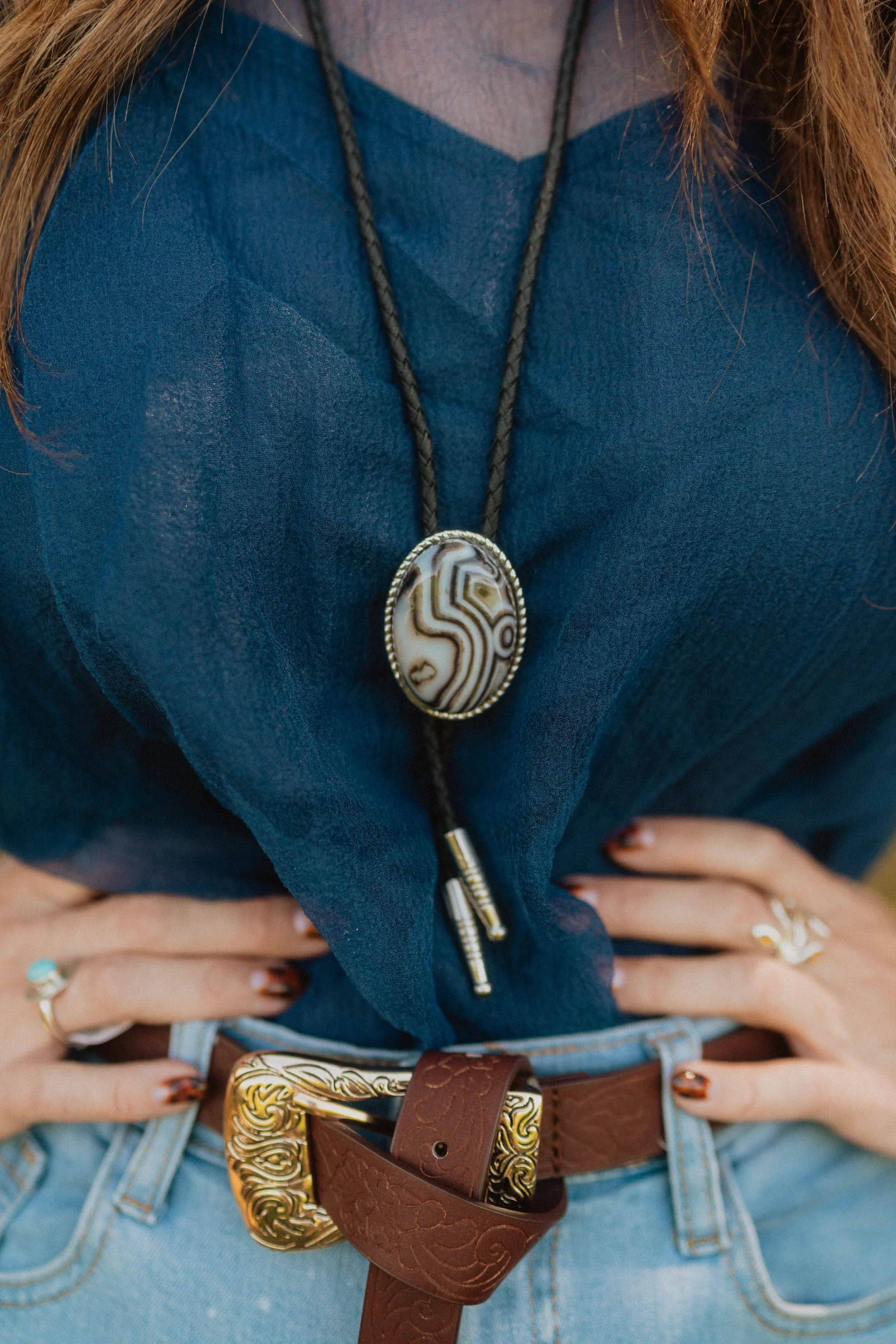 Jacklin Bolo Tie | Goldie Lew Jewelry