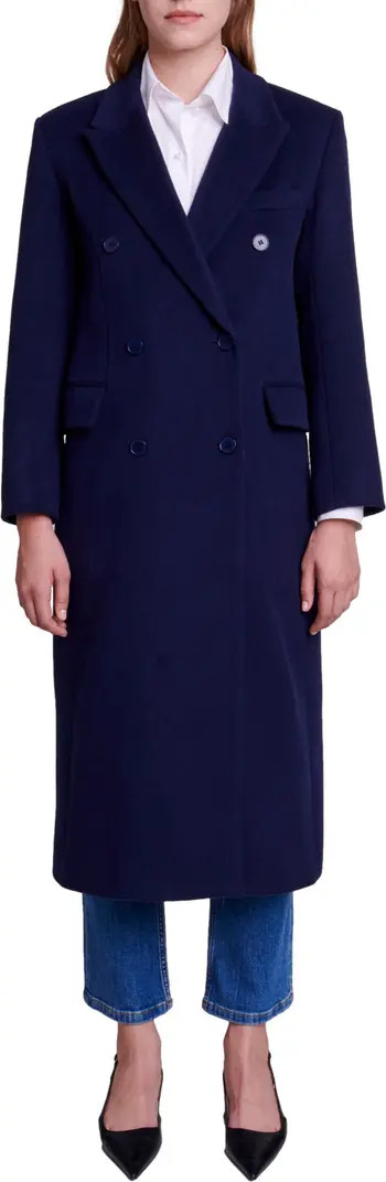 Giorgina Bracelet Sleeve Virgin Wool Blend Coat | Nordstrom