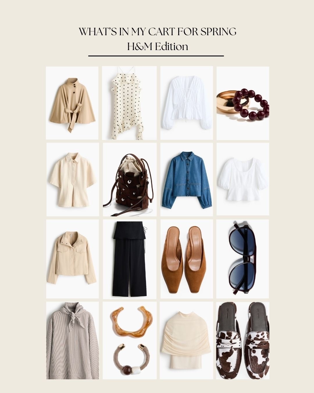 What’s in my cart  for spring, @hm edition!

Spring shopping, spring outfit, outfit inspiration, ootd, spring 

#LTKSaleAlert #LTKWorkwear #LTKSeasonal
