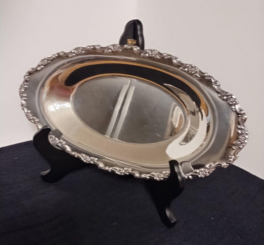 Vintage Oval Wm. A. Rogers Silverplate Serving Platter 14" X 7.5" - Etsy | Etsy (US)