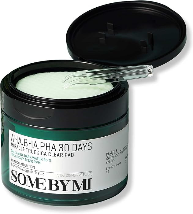 SOME BY MI AHA BHA PHA 30 Days Miracle Truecica Clear Pad – 70 Pads – Korean Exfoliating Cent... | Amazon (US)