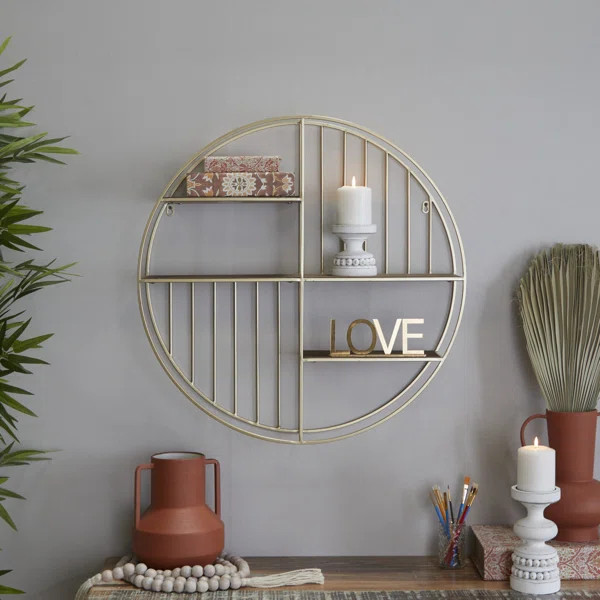 Mccraw 3 Piece Circle Metal Accent Shelf | Wayfair North America