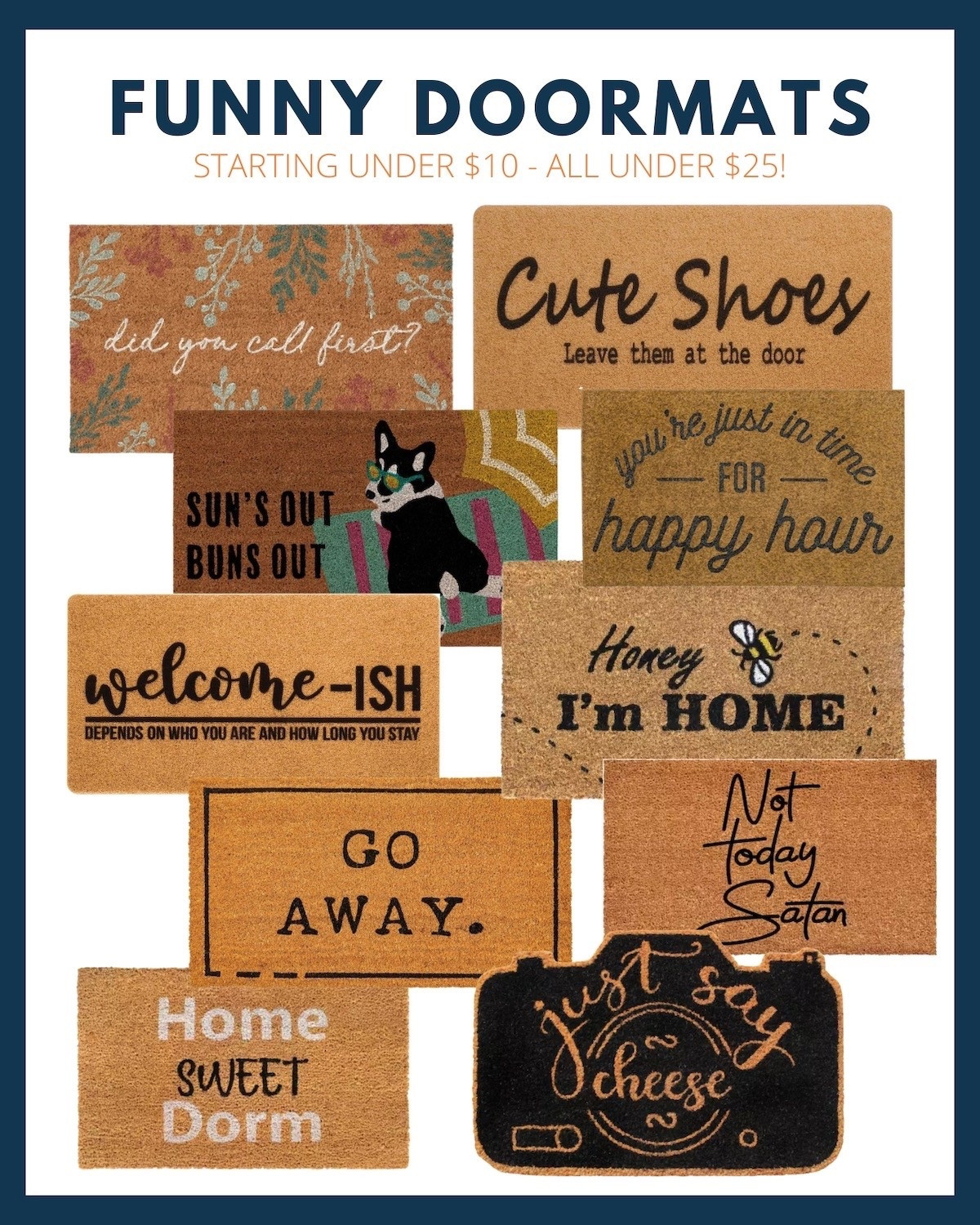 Shop our top pics for funny doormats to give your front door, a spring refresh and a personality. 😉🏡

#LTKHome #LTKSeasonal #LTKSpringSale