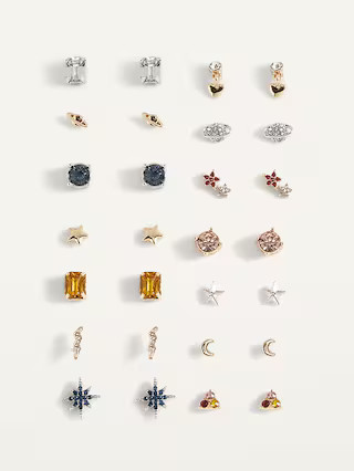 Stud Earrings Variety 14-Pack for Women | Old Navy (US)