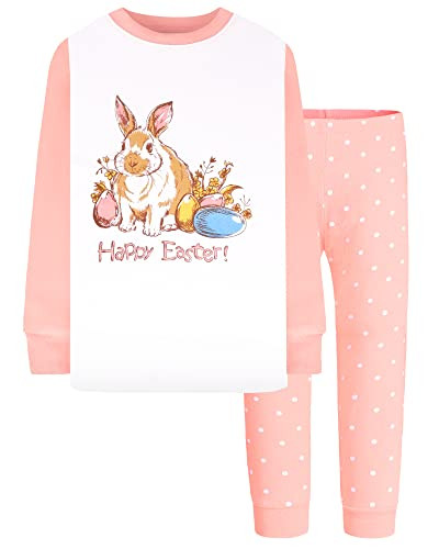 DAUGHTER QUEEN Girls 4 Pieces Cotton Pajamas Size 18 Months-12 Years | Amazon (US)