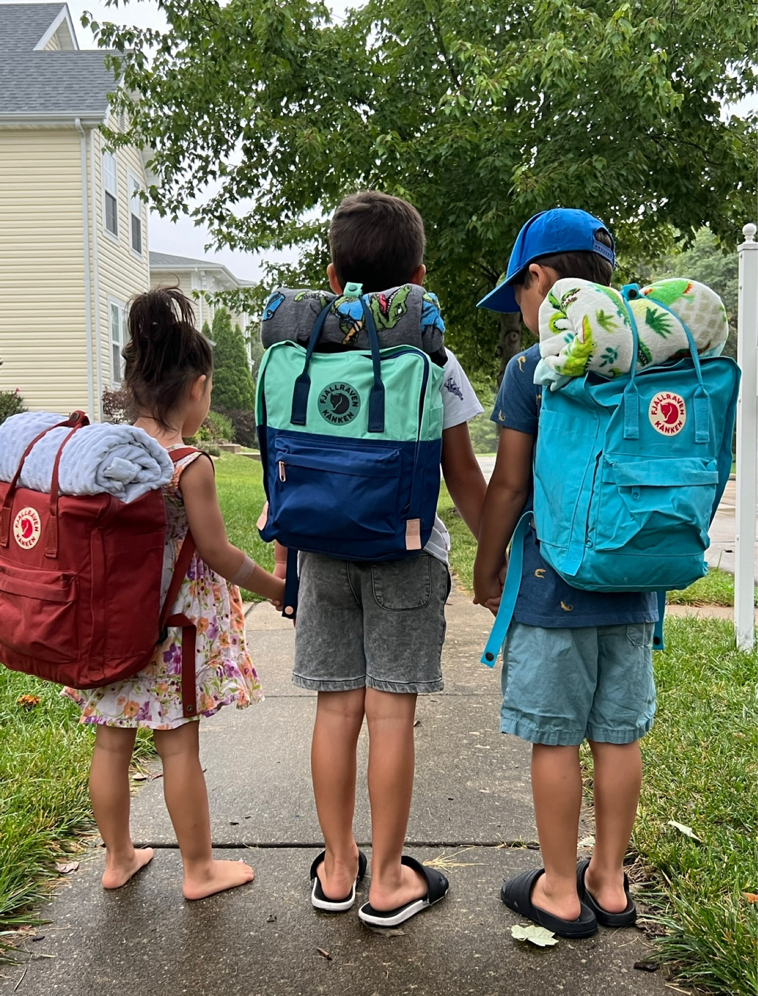 Back to school backpacks that keep on giving! I bought matching Fjallraven Kanken backpacks for the kids last year and they’re still fresh and the perfect size to double as their personal items and carry blankets for flights ✈️

#LTKtravel #LTKBacktoSchool #LTKfamily