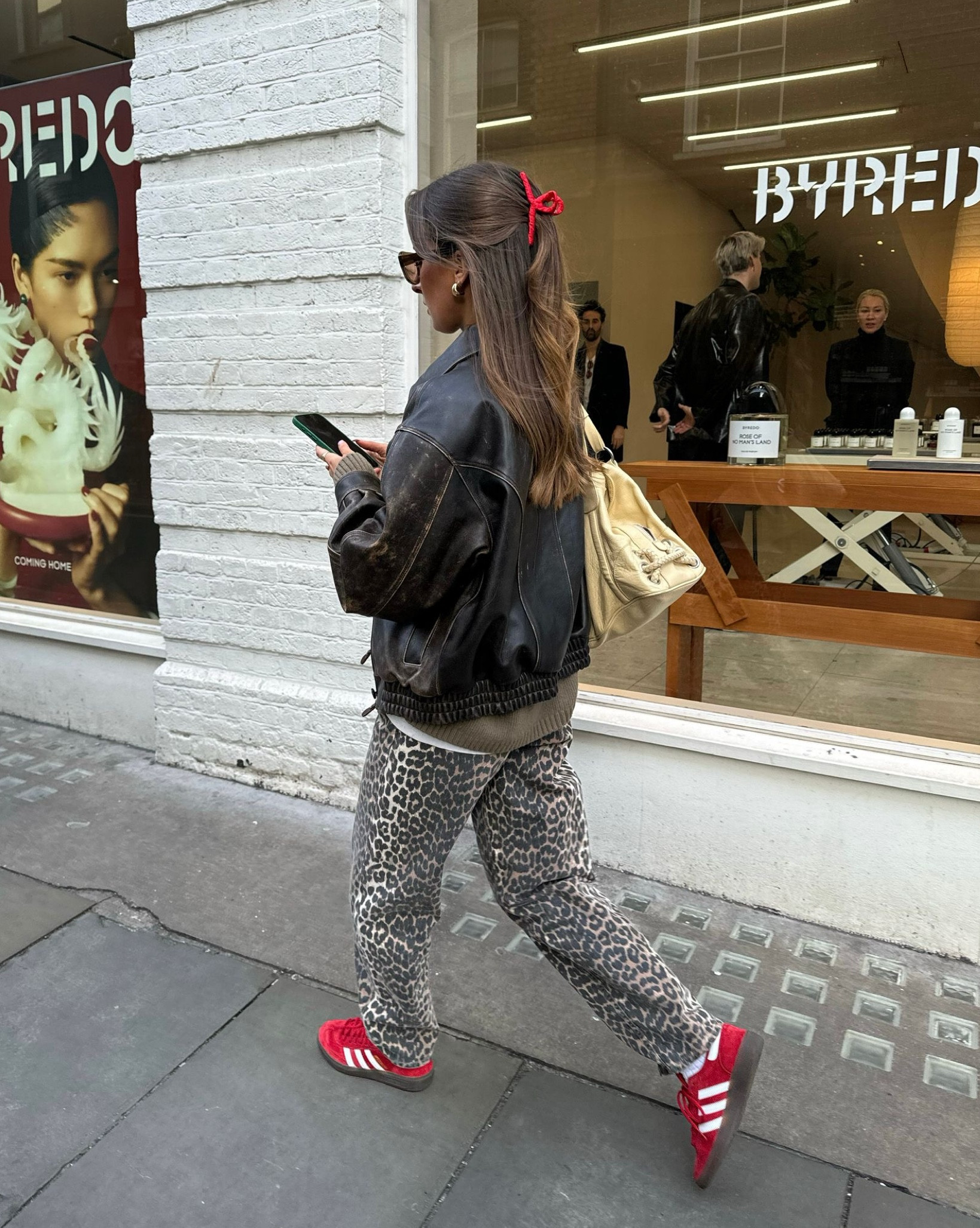 Ganni, Source unknown, Adidas, & other stories, Asos, Reformation, Damson madder, transitional outfit, transitional style, spring outfit, spring fashion, leopard print jeans, leopard trousers, animal print trousers, black leather jacket, faux leather jacket, red trainers, Adidas spezial, spring outfit ideas, style inspiration 

#LTKstyletip #LTKSeasonal #LTKeurope