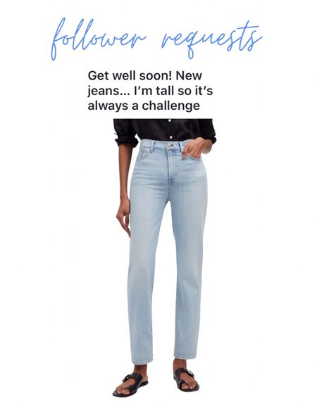 I love Madewell jeans- these come in a tall option! 

#LTKxMadewell